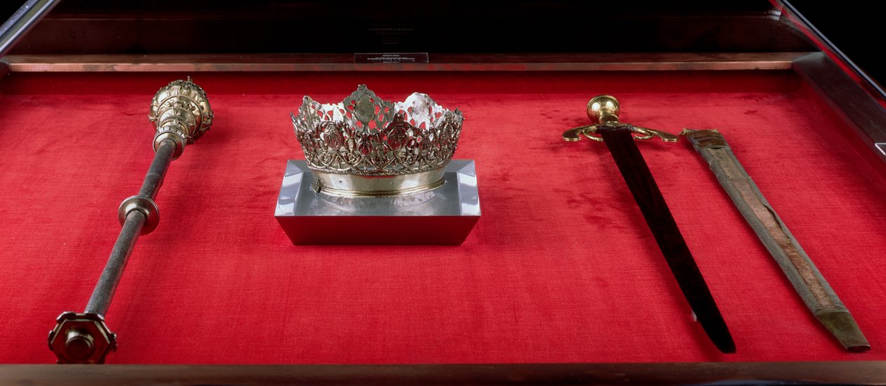 Couronne, sceptre et épée appartenant à Isabelle de Castille (1451-1504) - Spanish School