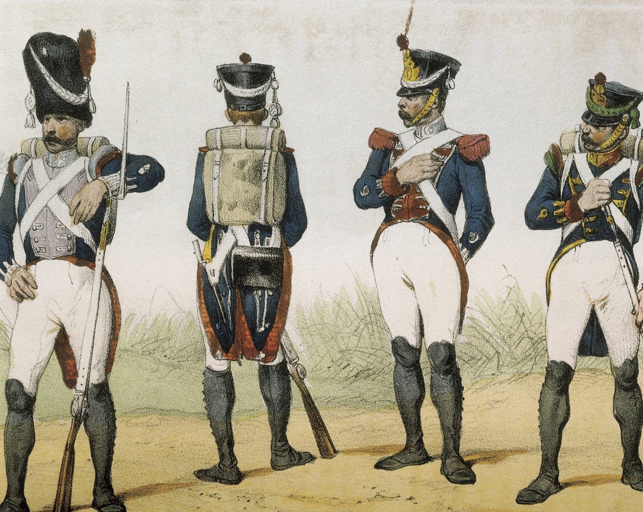 Historia organica de las armas de Infanteria y Caballeria espanolas. 1851 - 1859. Fantassins sous le règne de Ferdinand VII d