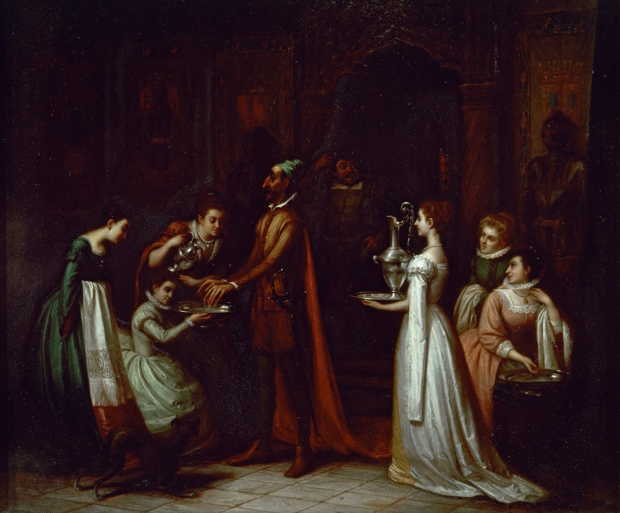 Don Quichotte dans la maison des ducs - Spanish School