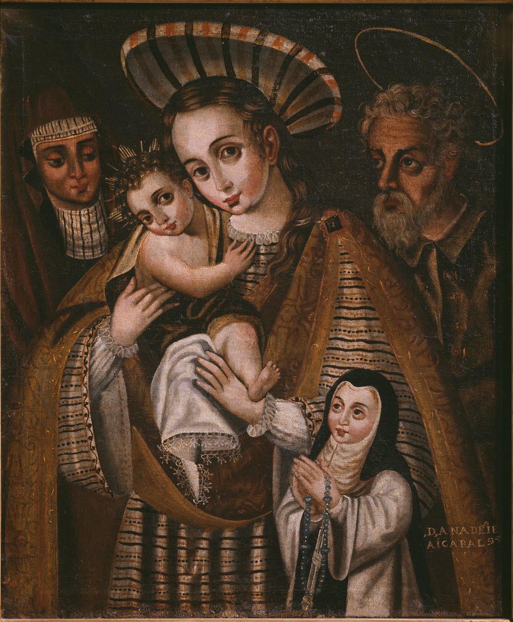Ex-voto, Sainte Famille avec Sainte Anne et la religieuse de l