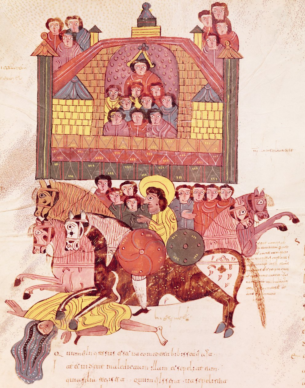 Mort de Jézabel, de la Bible Mozarabe - Spanish School