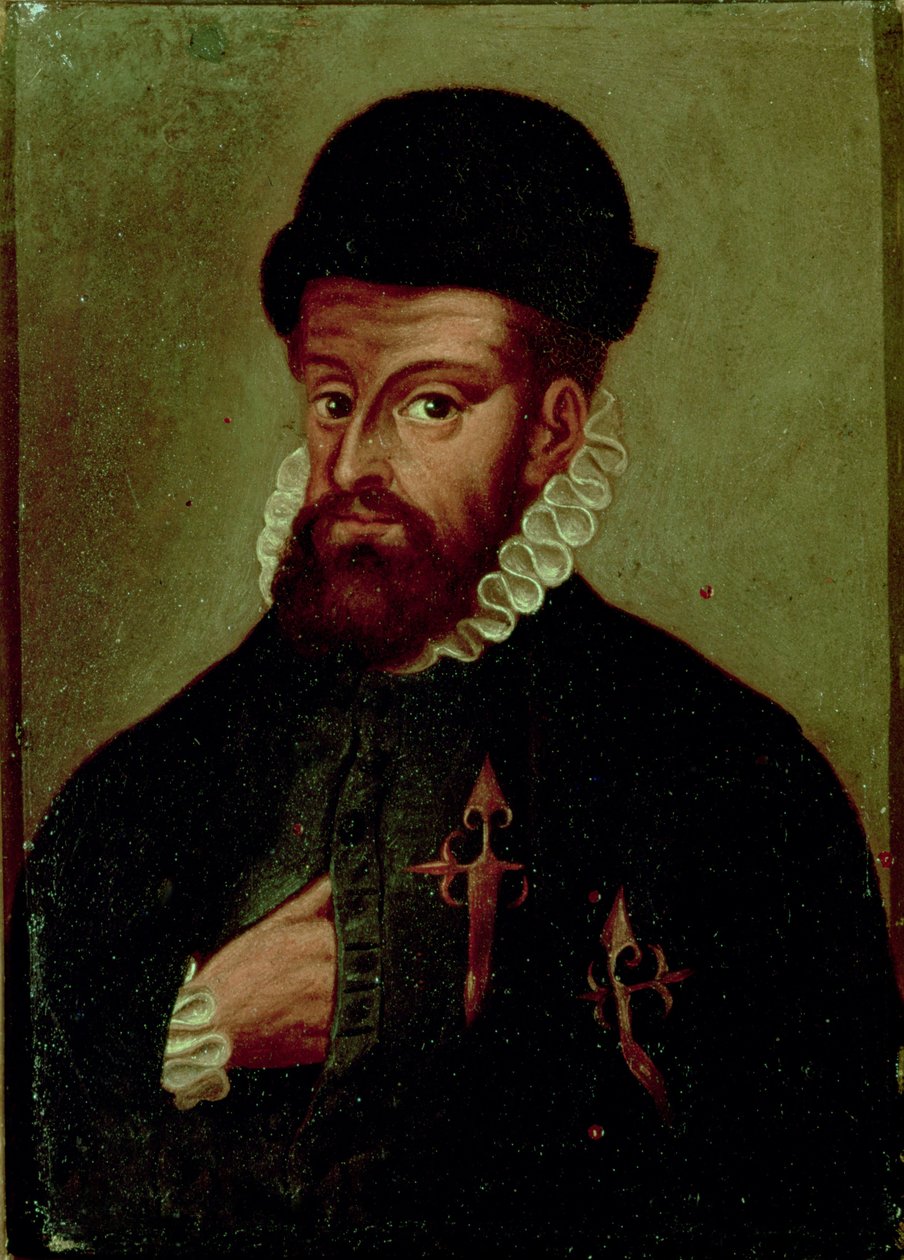 Francisco Pizarro (1478-1541) conquistador espagnol - Spanish School