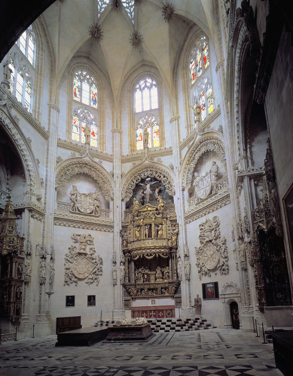 Vue intérieure de la Capilla del Condestable, fin du 15e siècle - Spanish School