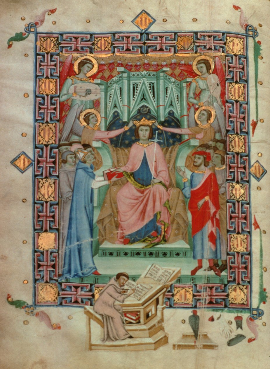 Jaime II de Majorque (1315-49) intronisé roi, par Romeu Despoal - Spanish School