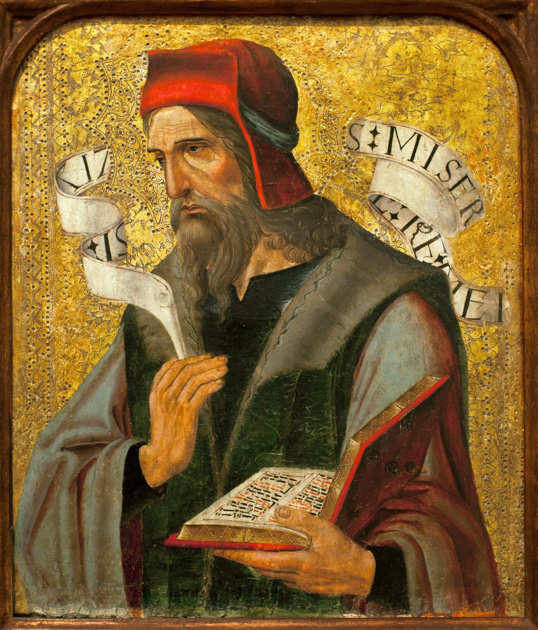 Le prophète Isaïe - Peinture espagnole anonyme, huile et or sur bois - Spanish School