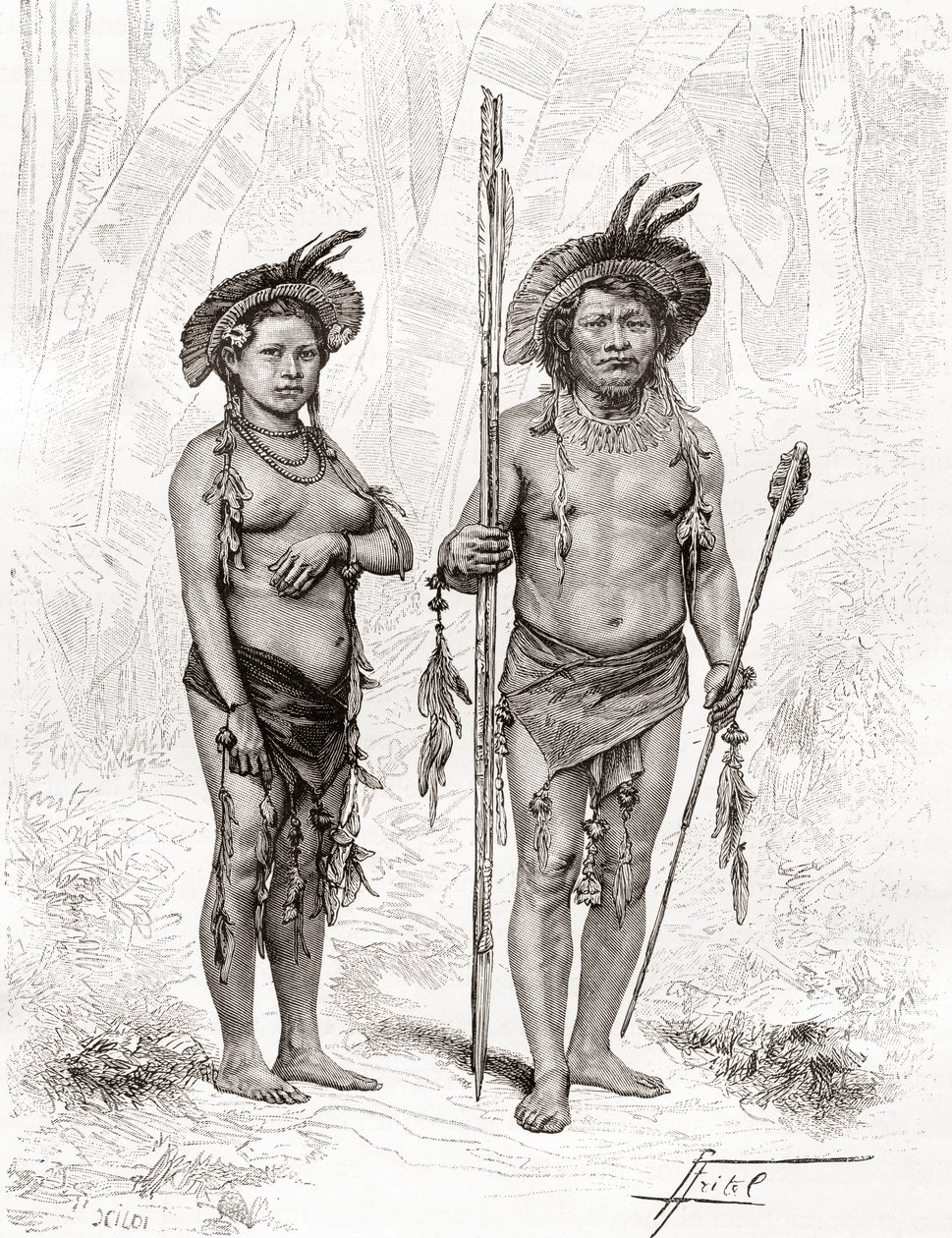 Indiens natifs de Rio Branco, Amérique du Sud - Spanish School