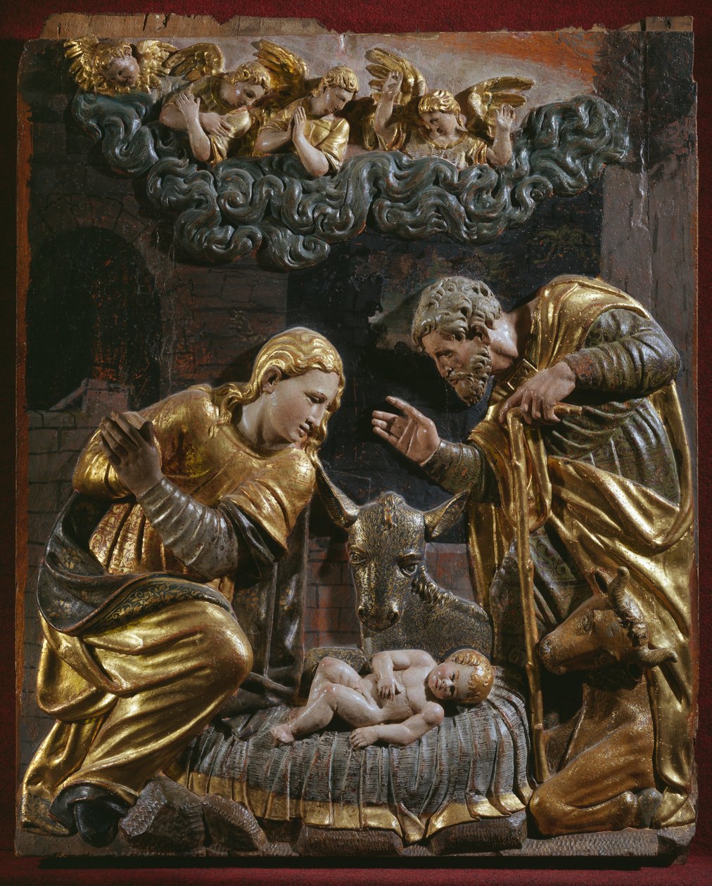 Nativité (détail) - Spanish School