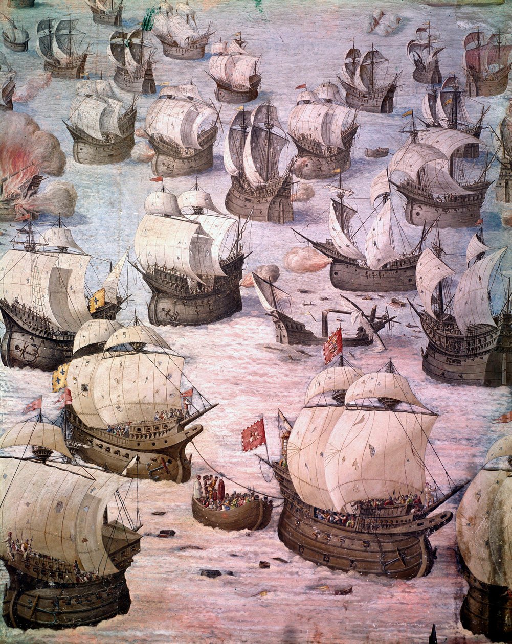 Régate de galions espagnols lors d