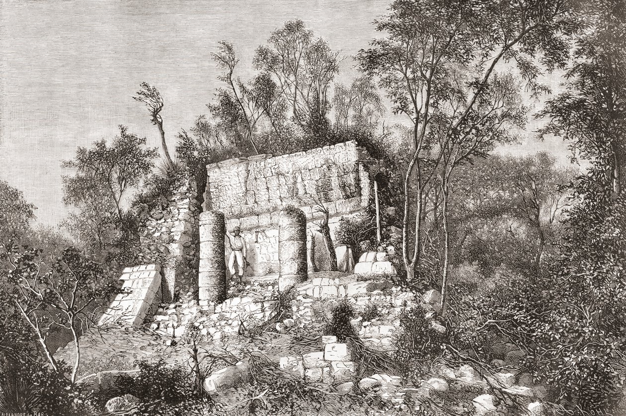 Le terrain de jeu de balle, Chichén Itzá, Yucatán, Mexique - Spanish School