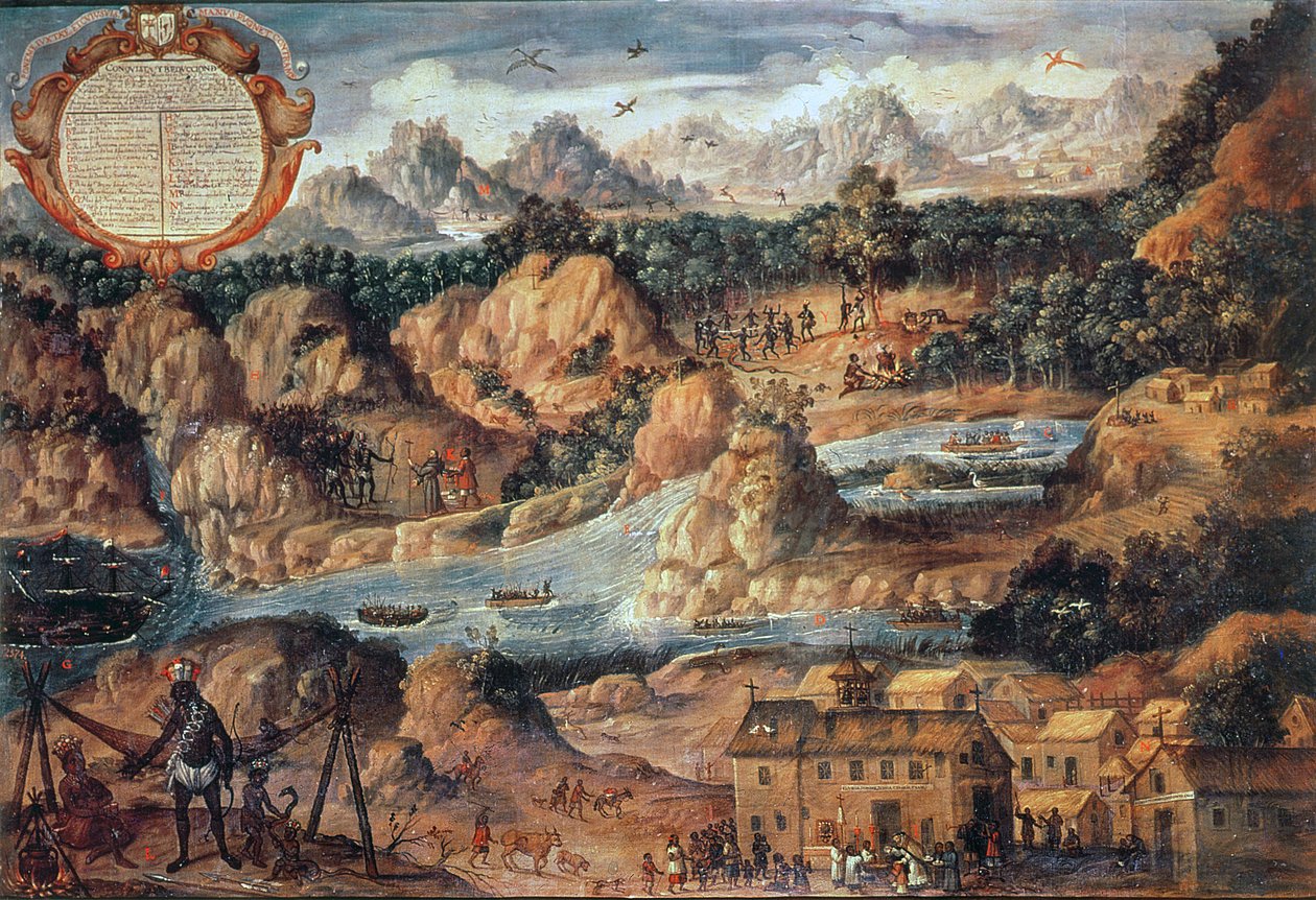 La Conquête du Guatemala en 1524 - Spanish School