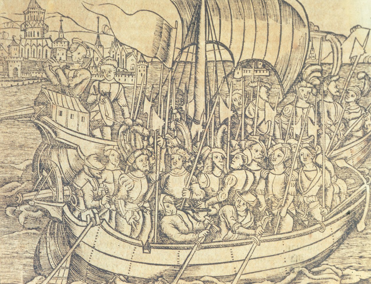 La découverte du Nouveau Monde par Christophe Colomb, illustration de 