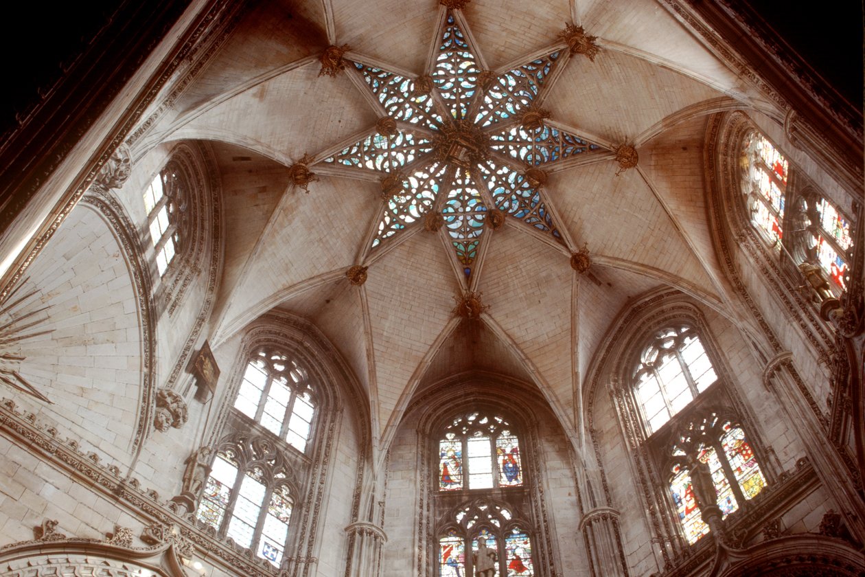 Le plafond de la Capilla del Condestable, fin du 15e siècle - Spanish School