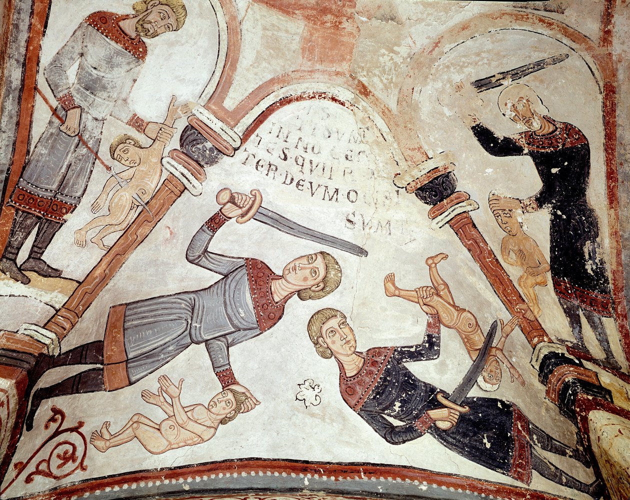Le cycle des mois : le massacre des innocents (détail) - Spanish School