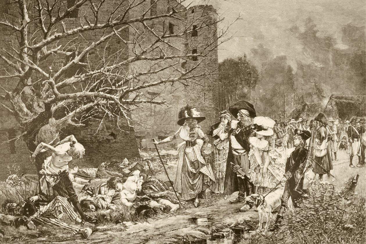 Le massacre de Machecoul, France, pendant la Révolution française, d