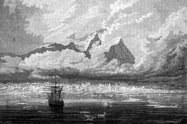 Vue dans les îles du Spitsbergen, archipel du Svalbard, illustration de 