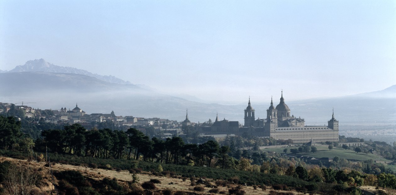 Vue du Monasterio de San Lorenzo de El Escorial - Spanish School