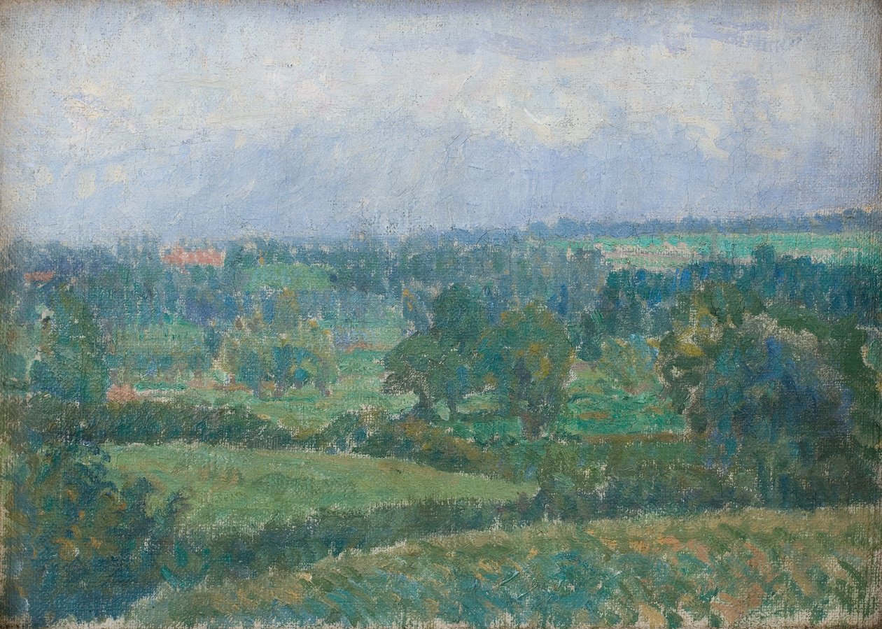 Paysage de campagne, vers 1909-10 (huile sur toile) - Spencer Frederick Gore