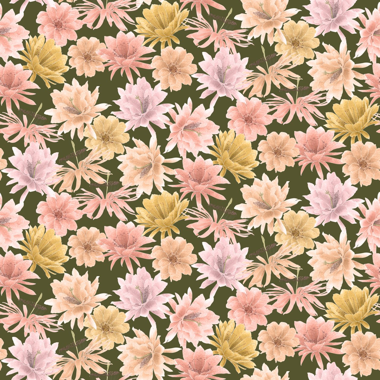 Motif de fleurs du désert Mojave, 2021 - Stacy Hsu