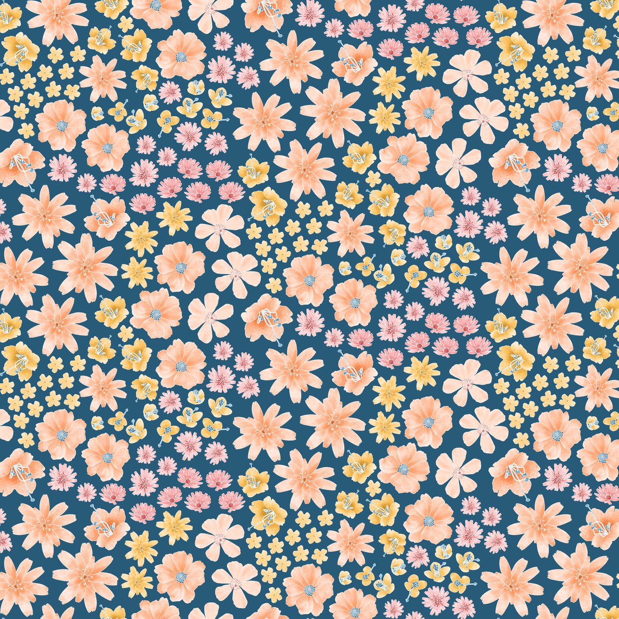 Motif de fleurs sauvages du désert de Mojave, 2021 - Stacy Hsu