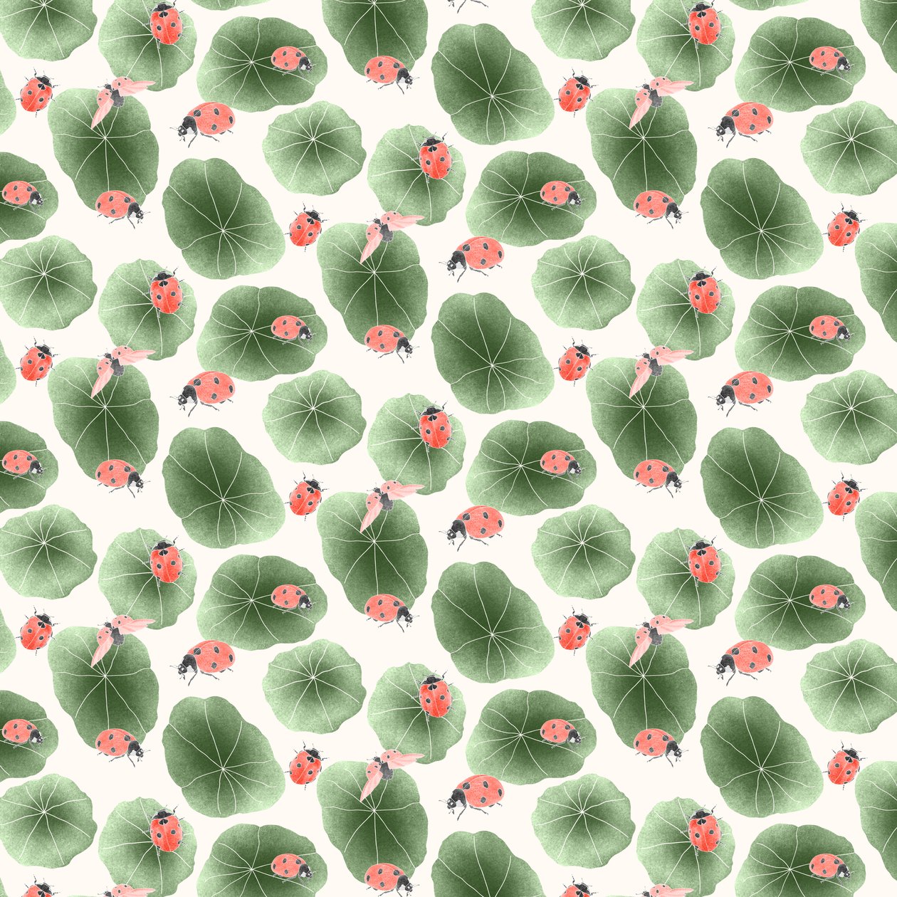 Motif coordonné de capucine coloris 2 - Stacy Hsu