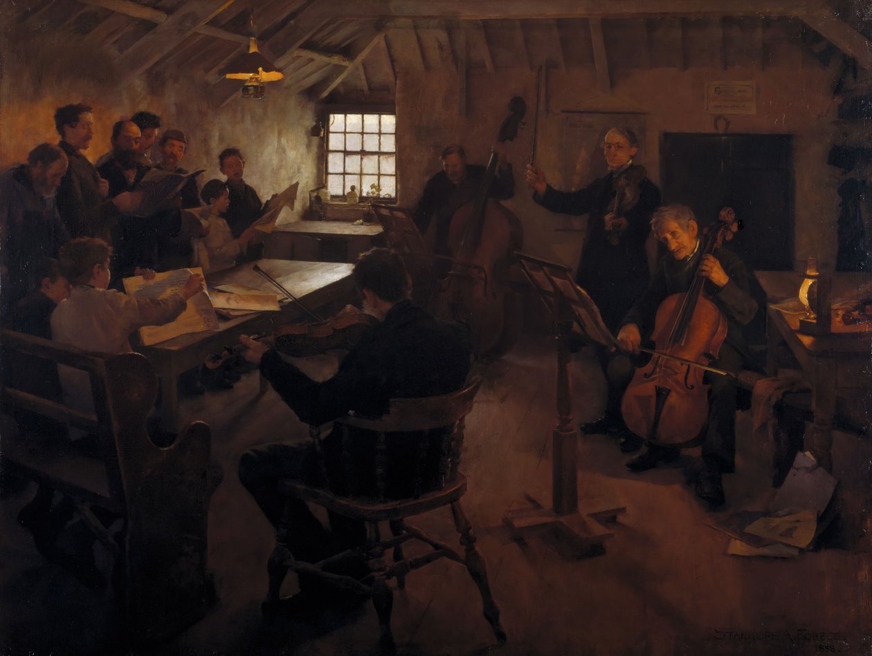 La Philharmonie du village, 1888 - Stanhope A Forbes