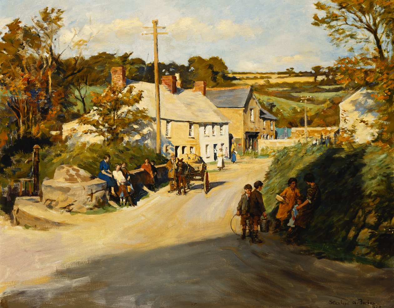 Un village cornique - Stanhope Alexander Forbes