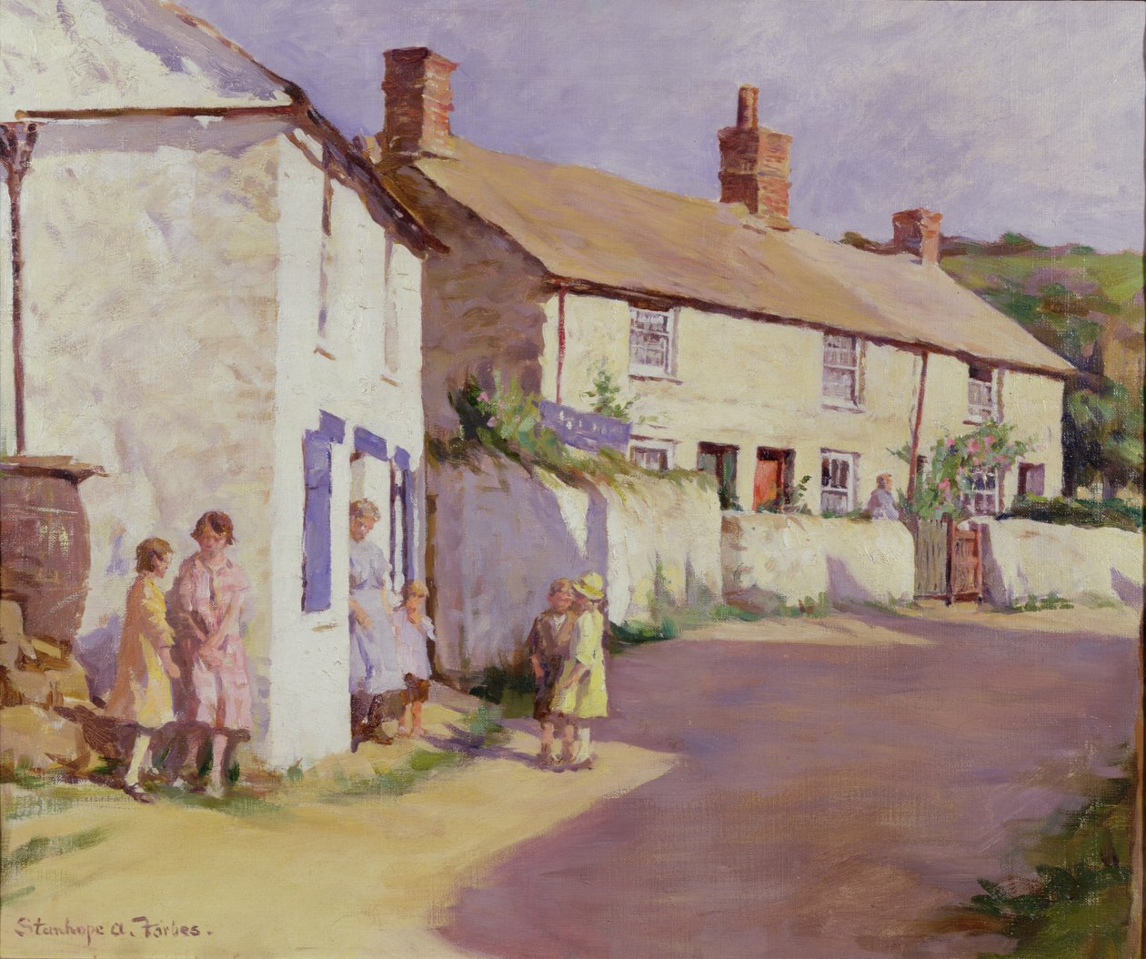Scène de village, Newlyn - Stanhope Alexander Forbes