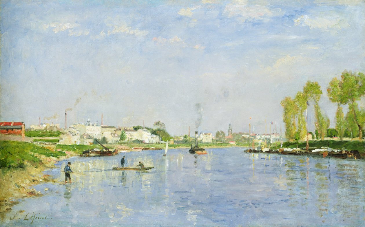 Le canal Saint-Denis - Stanislas Victor Edouard Lepine