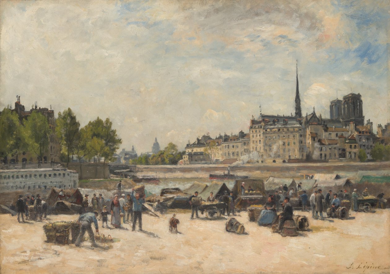 Le marché de la pomme - Stanislas Lepine