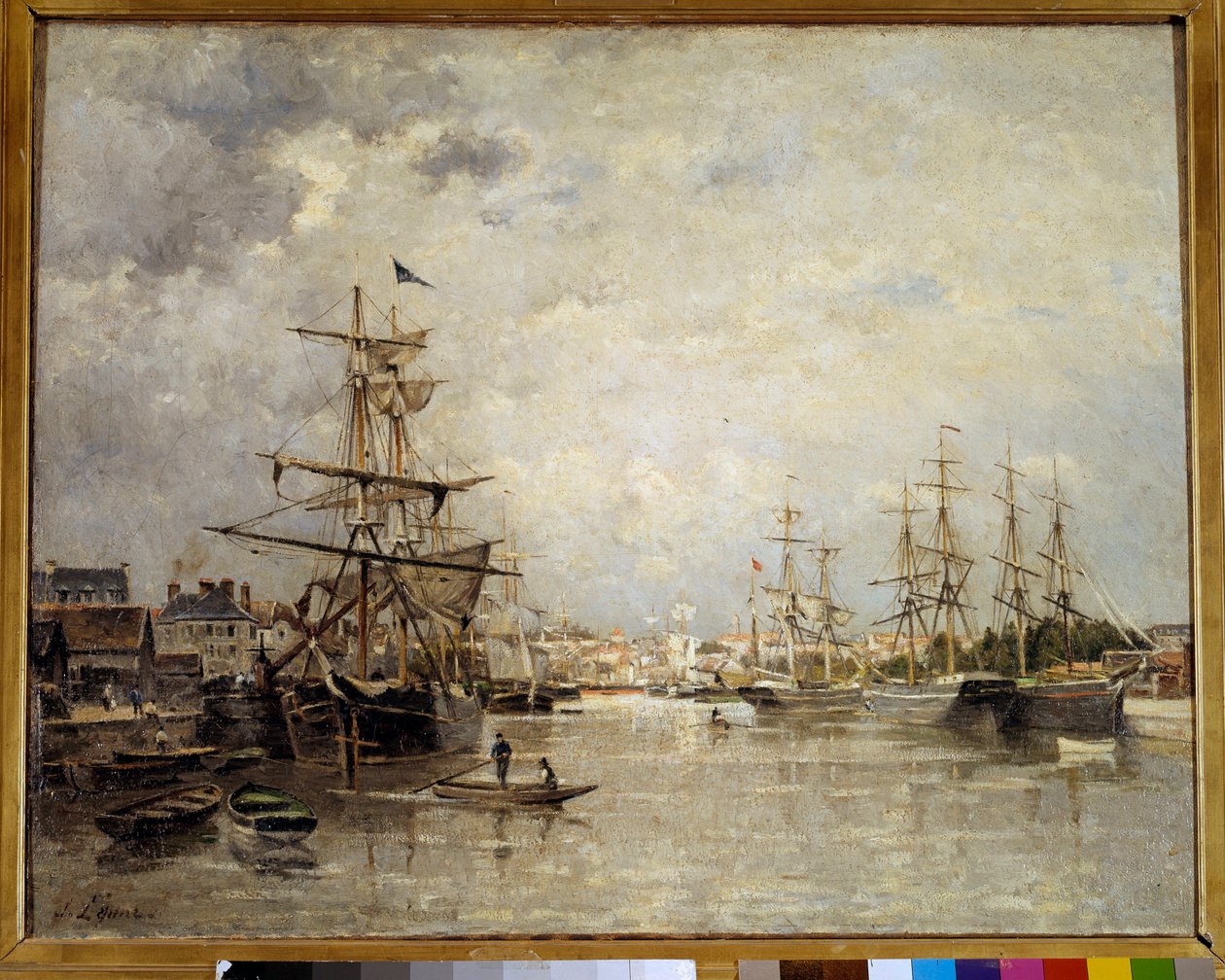 Le port de Caen - Stanislas Victor Edouard Lepine