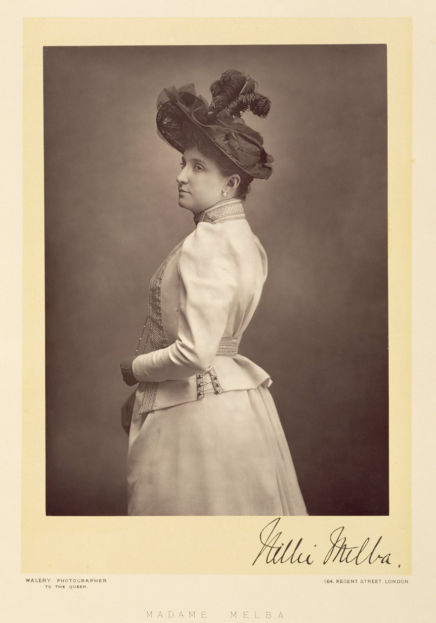 Dame Nellie Melba (1861-1931), soprano d