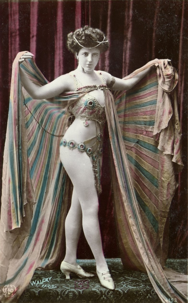 Carte postale représentant une danseuse orientale - Stanislaus Walery