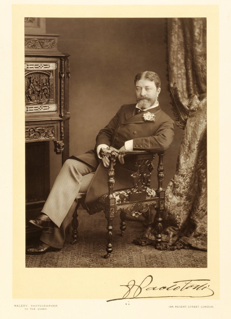 Sir Francesco Paolo Tosti (1847-1916), compositeur de chansons, portrait photographique - Stanislaus Walery