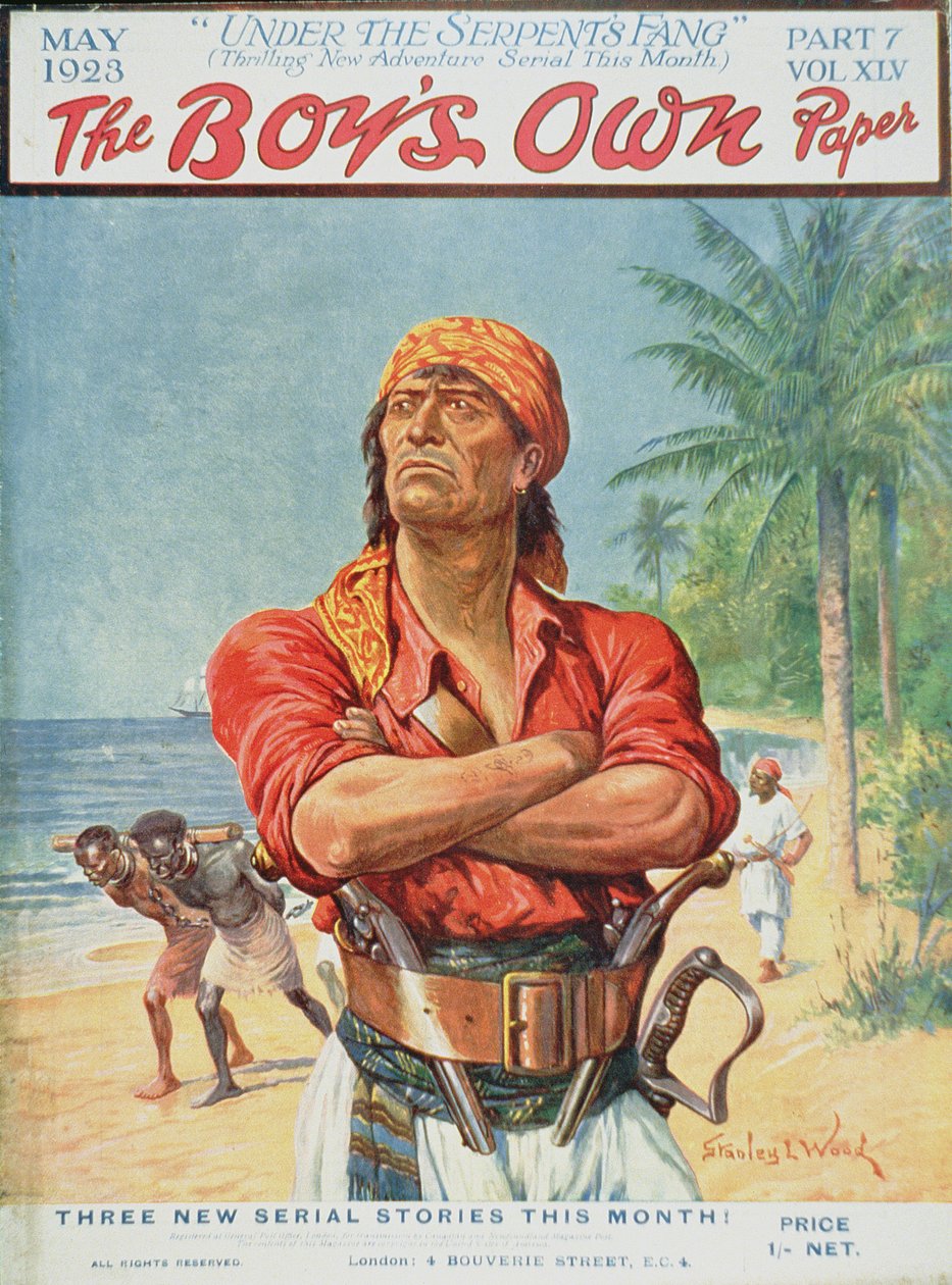 Une figure de pirate de la couverture de 