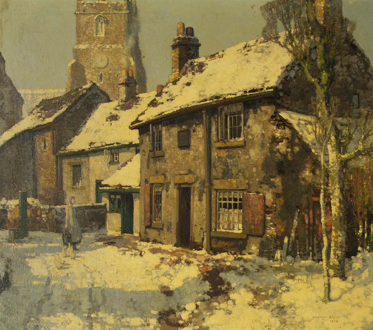 Village Street, hiver - Stanley Lloyd