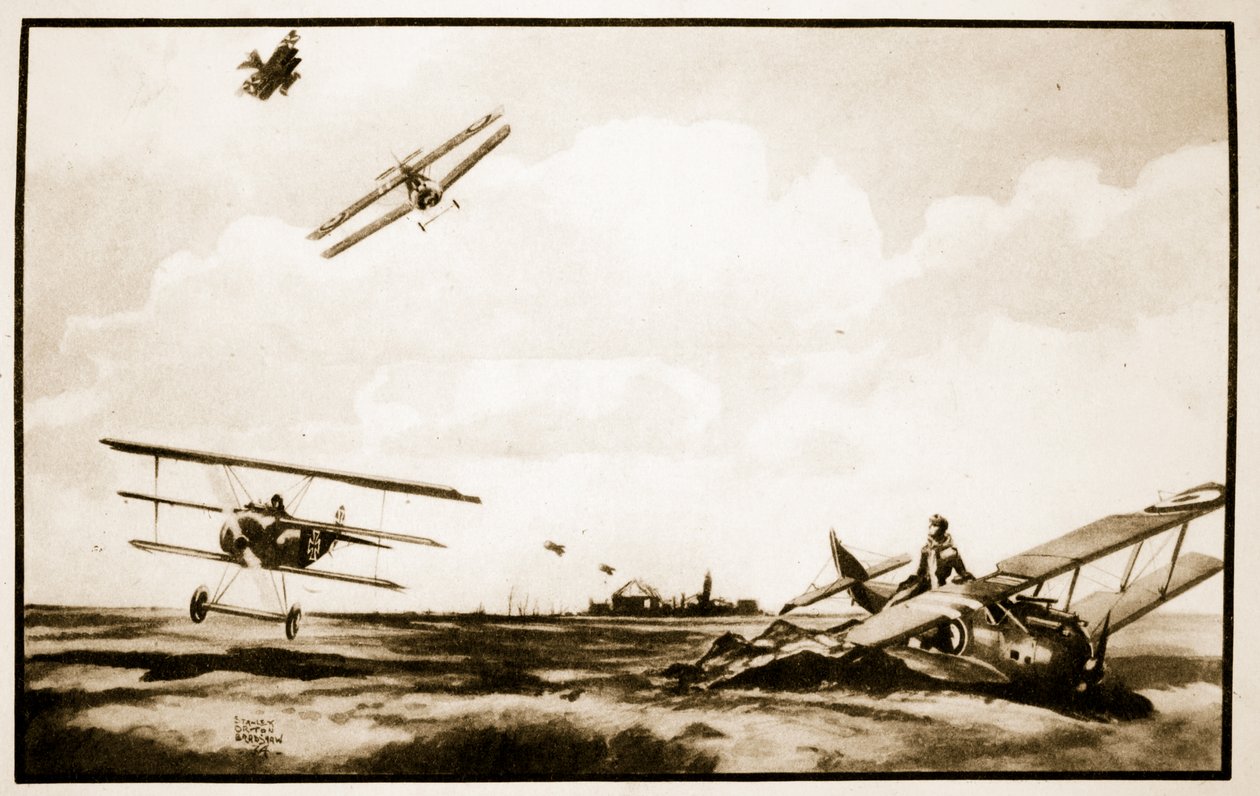 La Mort de Richthofen, illustration de 