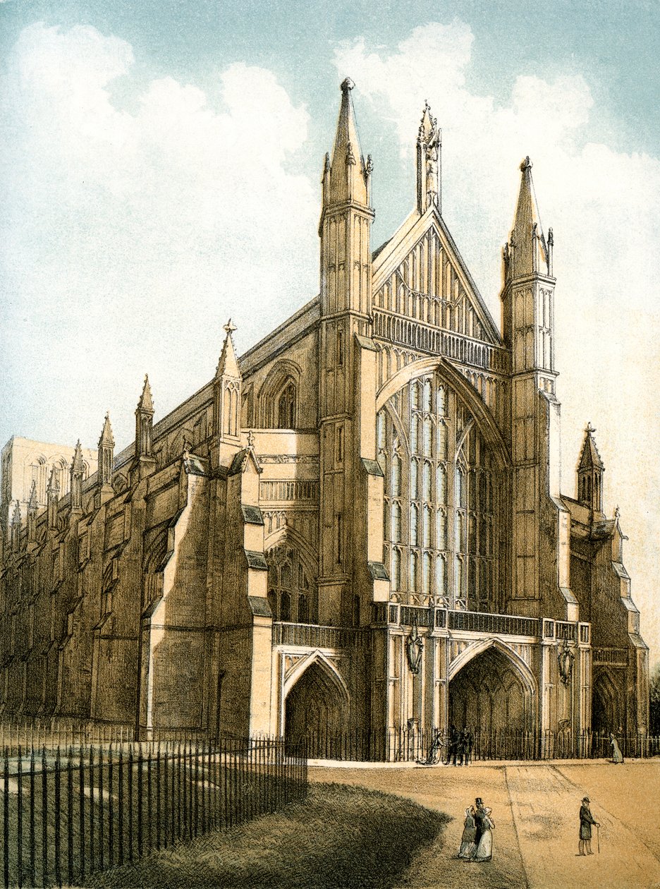 Cathédrale de Winchester, Hampshire, vers 1870 - Stannard and Son