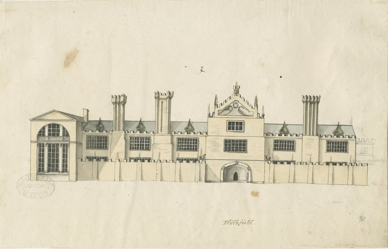 Blithfield Hall, nd [18e siècle] - Stebbing Shaw