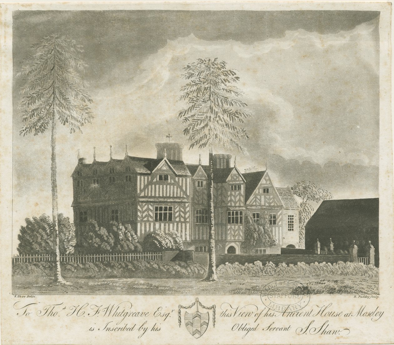 Bushbury - Moseley Old Hall (gravure à l