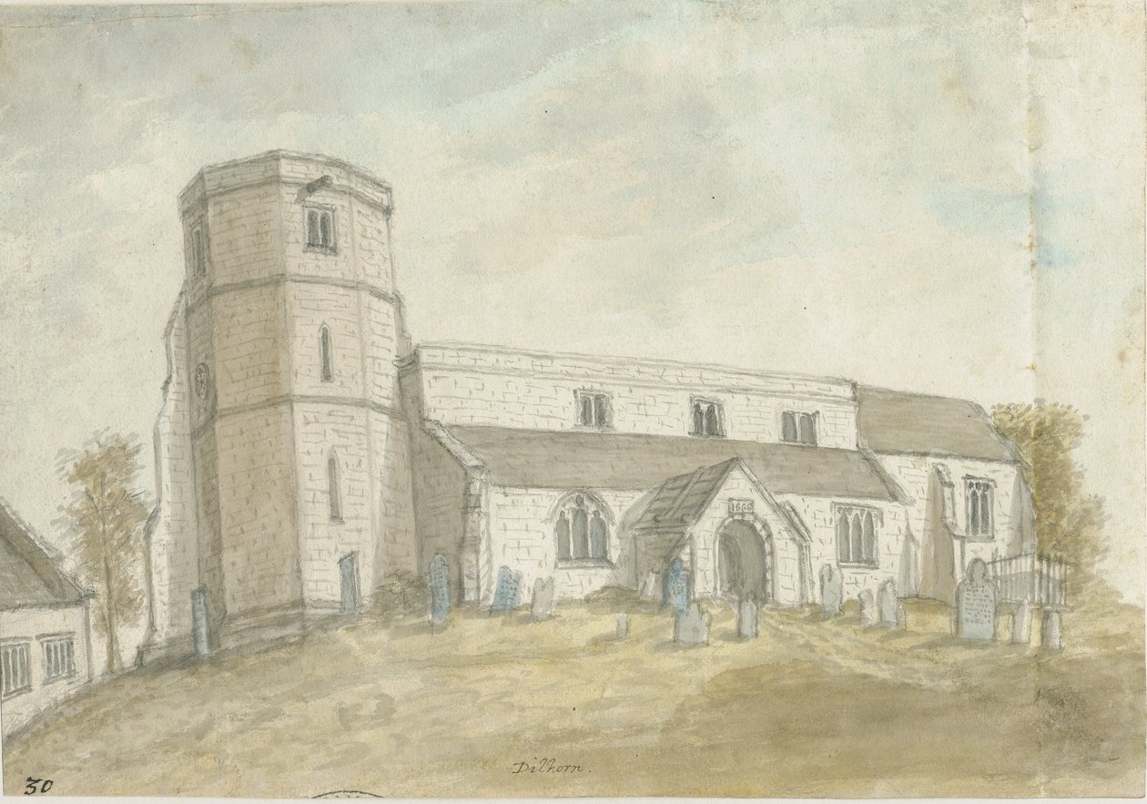 Église de Dilhorne, nd [1762-1802] - Stebbing Shaw