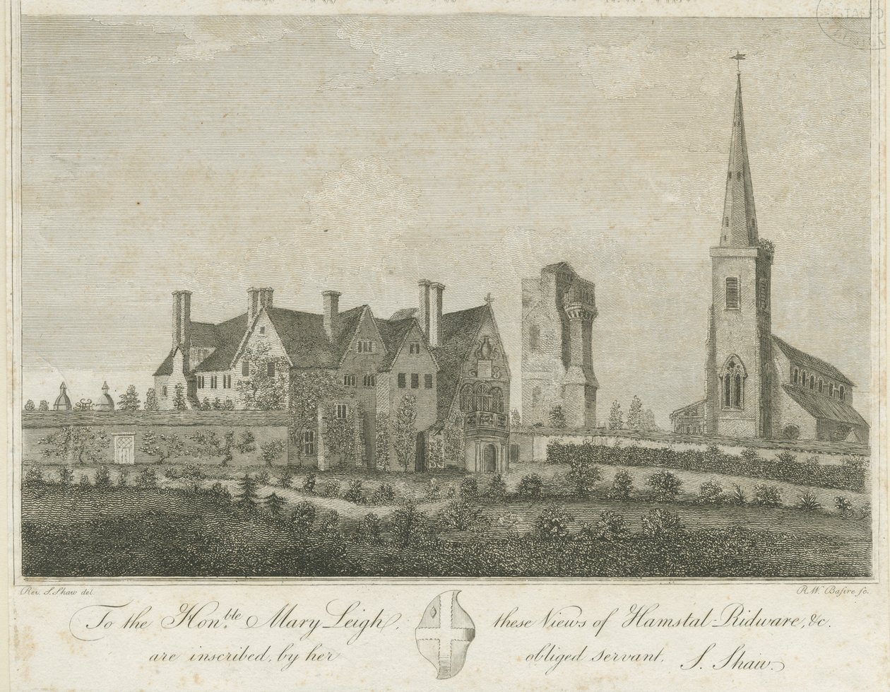 Hamstall Ridware - Église et Manoir - Stebbing Shaw