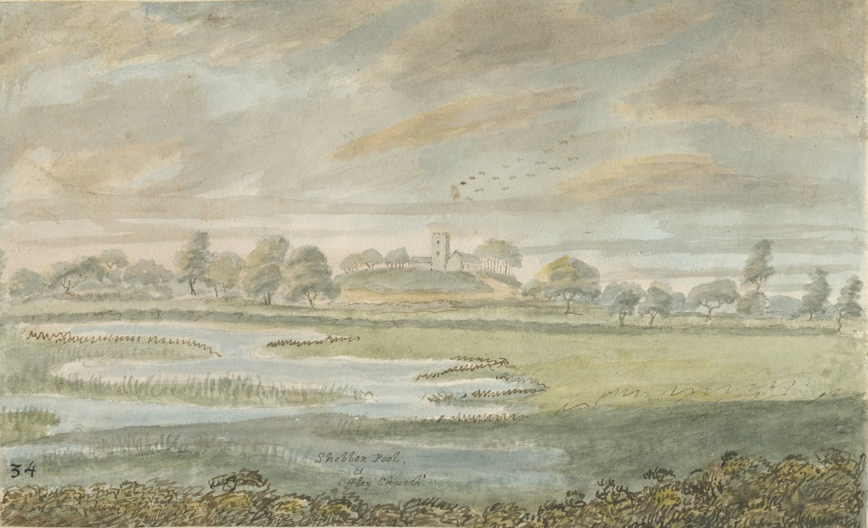 Église de High Offley : peinture à l