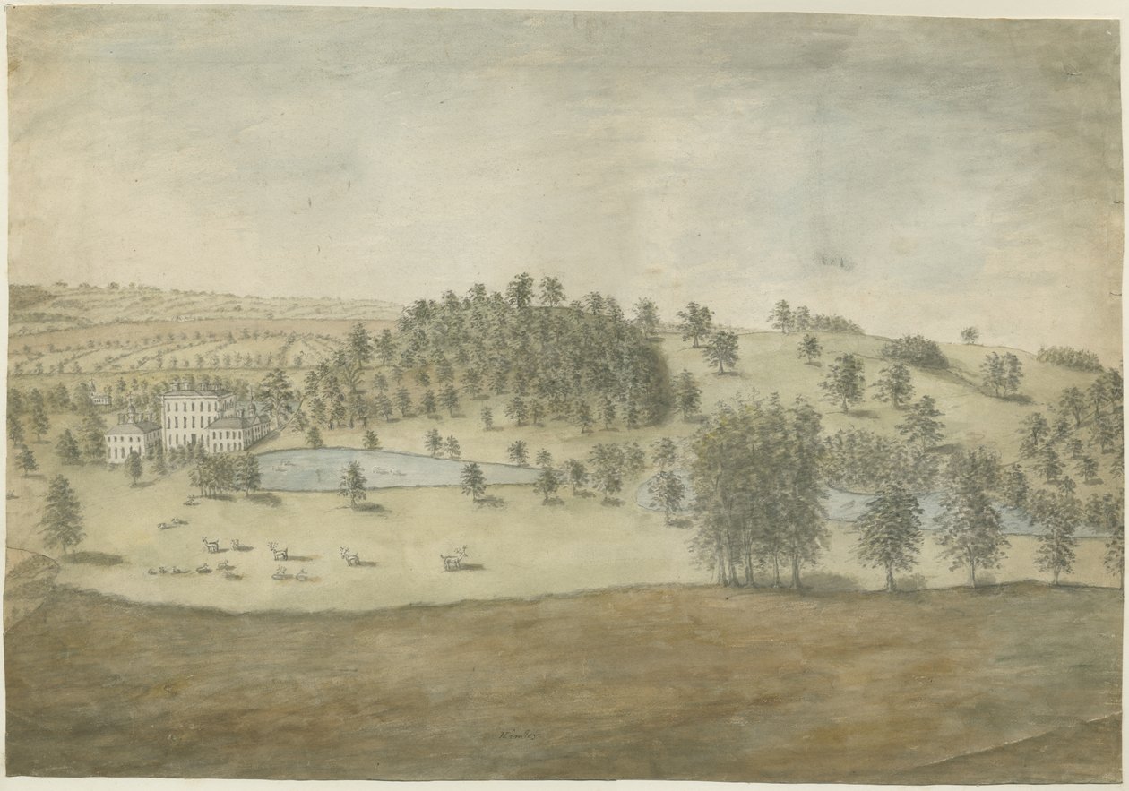 Himley Hall: aquarelle - Stebbing Shaw