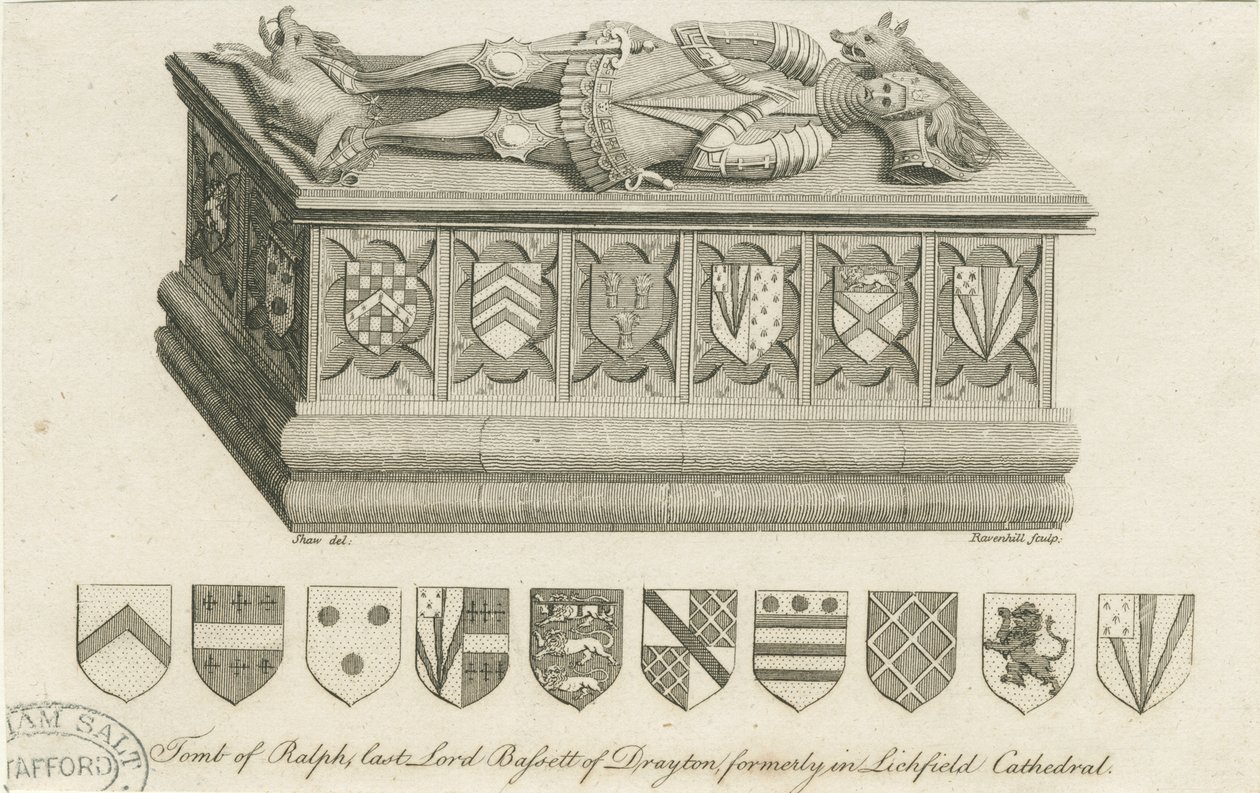 Cathédrale de Lichfield - Tombe de Lord Bassett - Stebbing Shaw