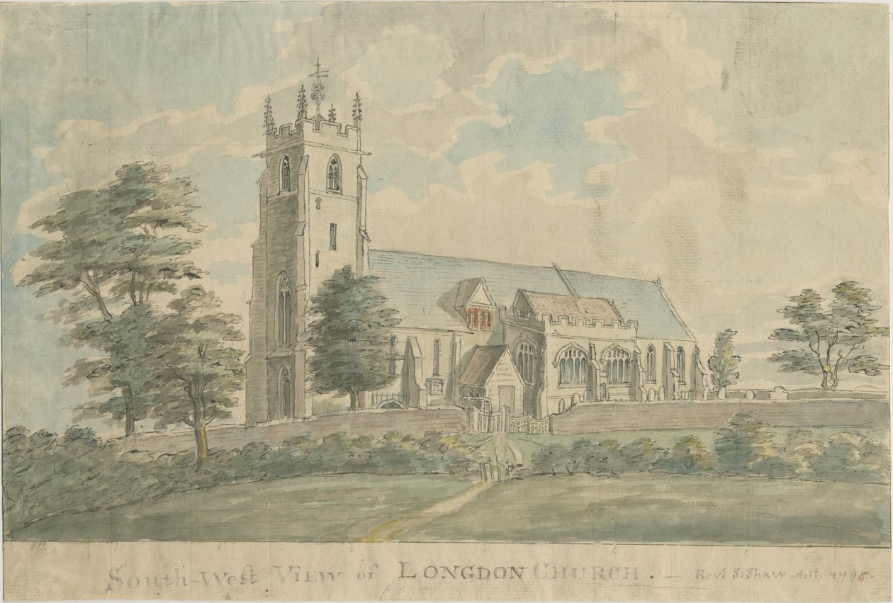 Église de Longdon : peinture à l