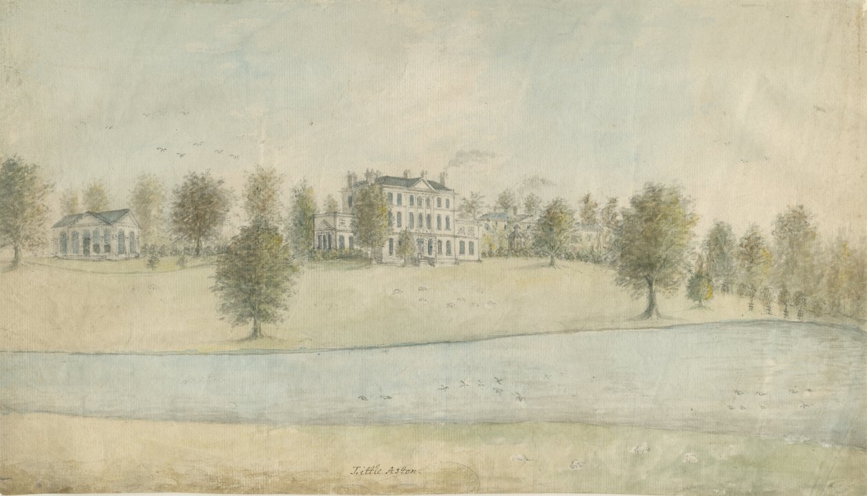 Shenstone - Little Aston Hall: aquarelle - Stebbing Shaw