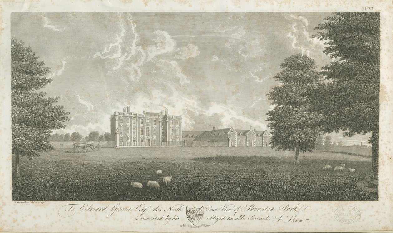 Shenstone Park - Hall : gravure, nd [fin du 18e siècle] - Stebbing Shaw