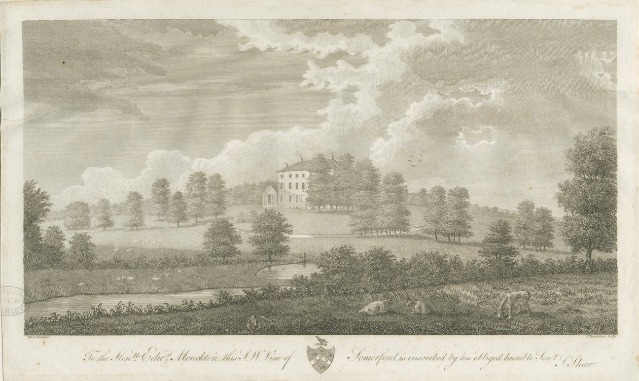 Somerford Hall (gravure) - Stebbing Shaw