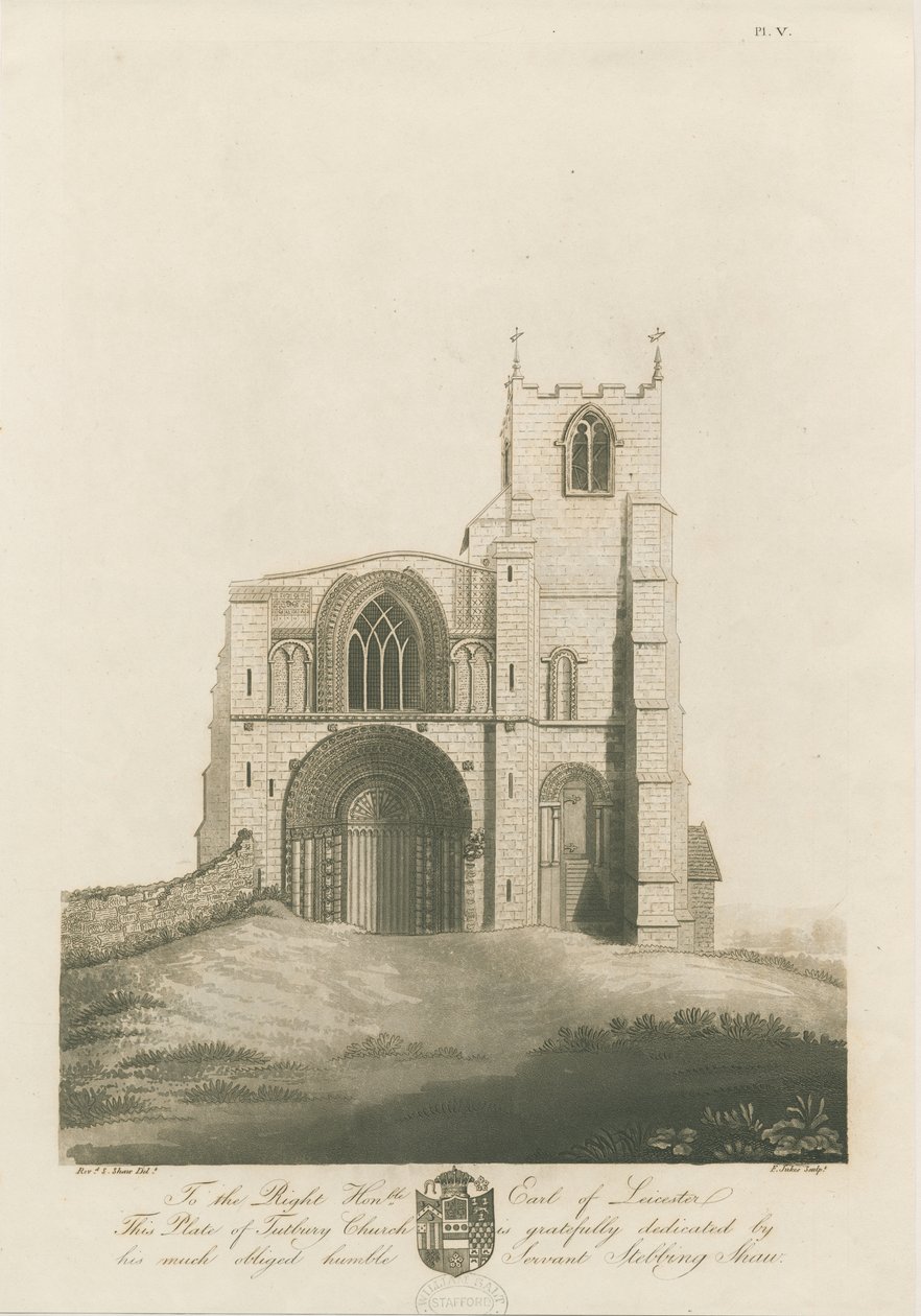 Église Prieurale de Tutbury: gravure à l