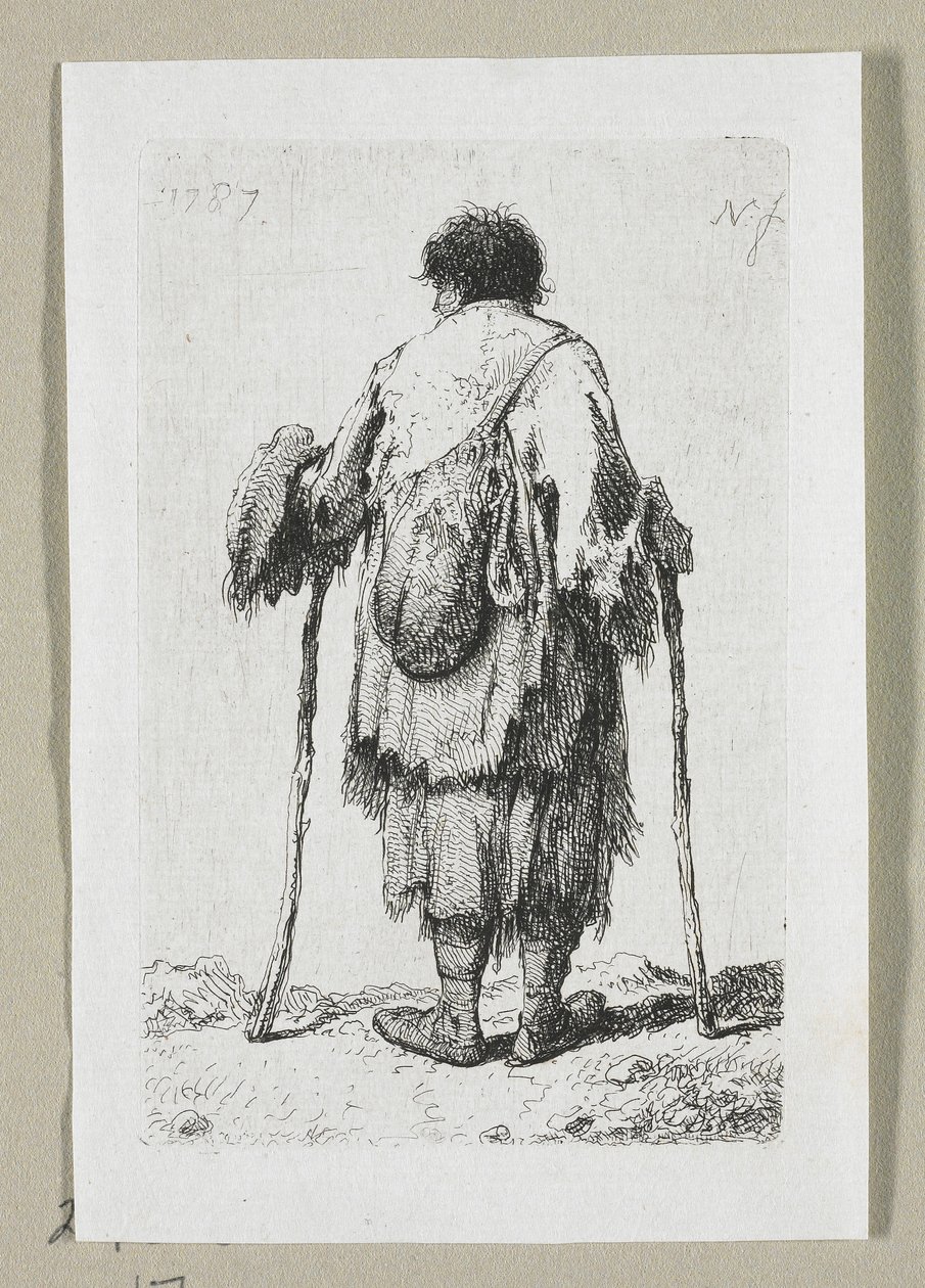Mendiant vu de dos - Stefan Juliusz Norblin de la Gourdaine